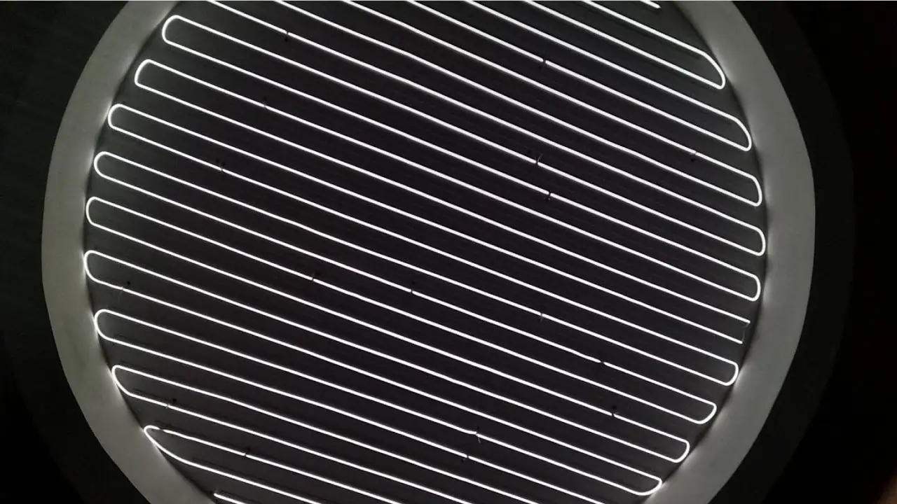 circular stretch ceiling led lighting modern