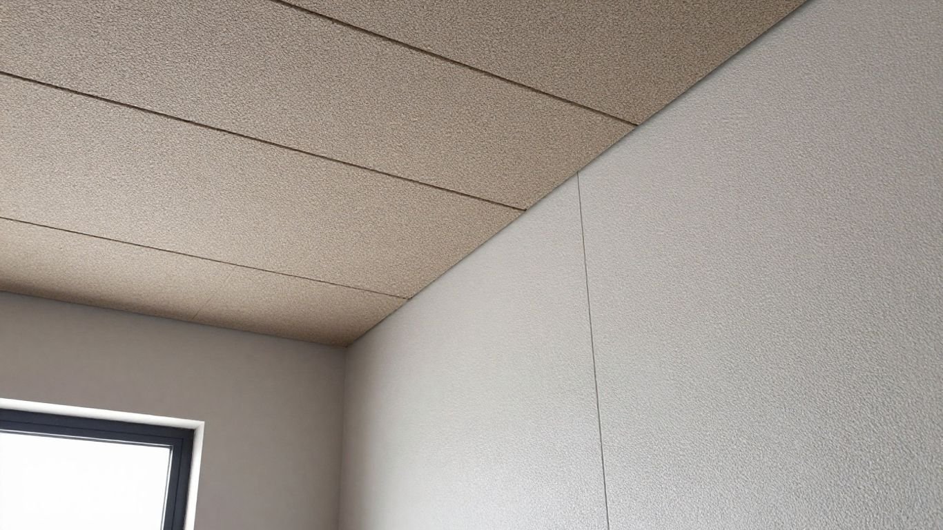Acoustic ceiling tile versus soundproofing wall panel comparison.