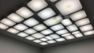Backlit ceiling versus LED panels comparison